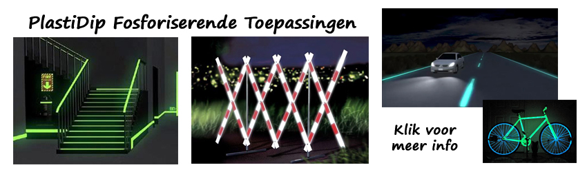 PlastiDip fosforiserende toepassingen